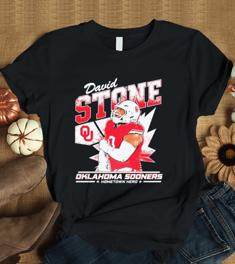 David Stone Oklahoma Sooners Hometown Hero OU Football Star T-Shirt