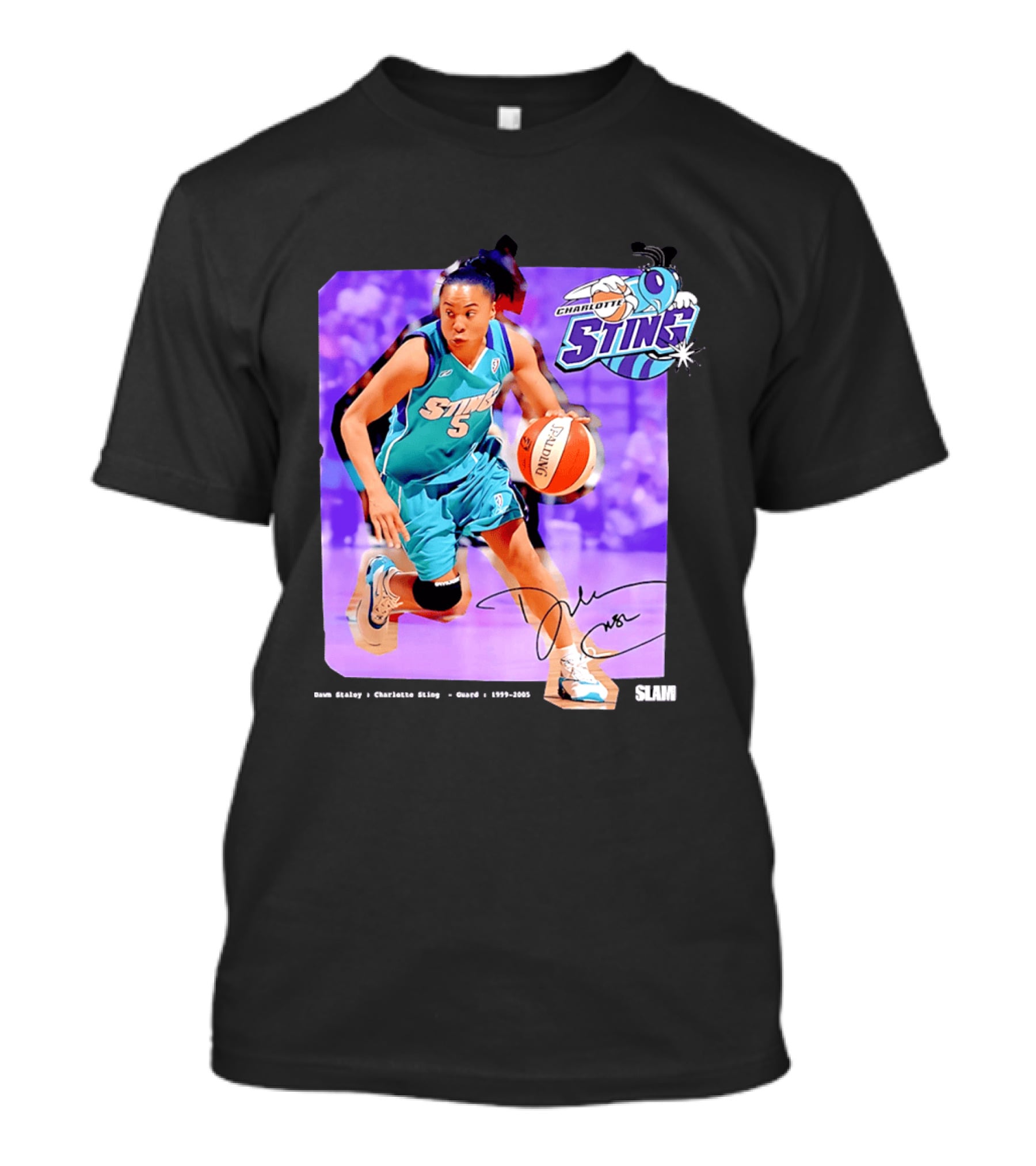 Dawn Staley Charlotte Sting WNBA Guard 1999 2005 T-Shirt