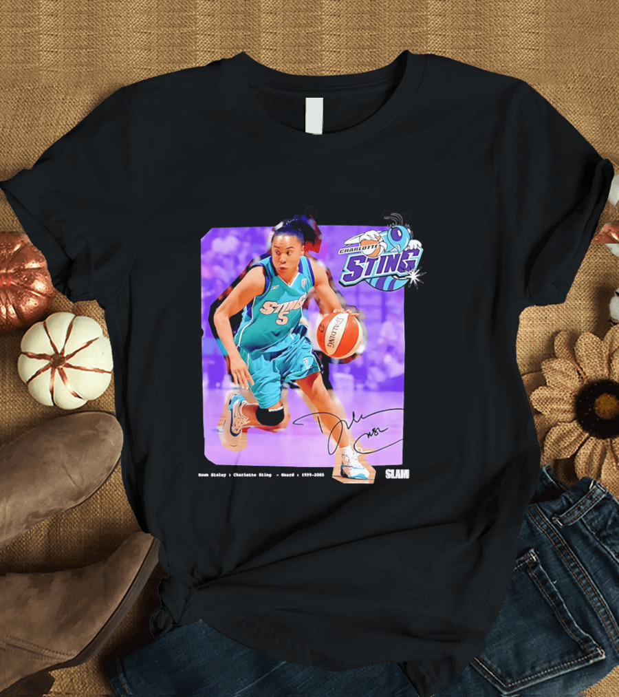 Dawn Staley Charlotte Sting WNBA Guard 1999 2005 T-Shirt