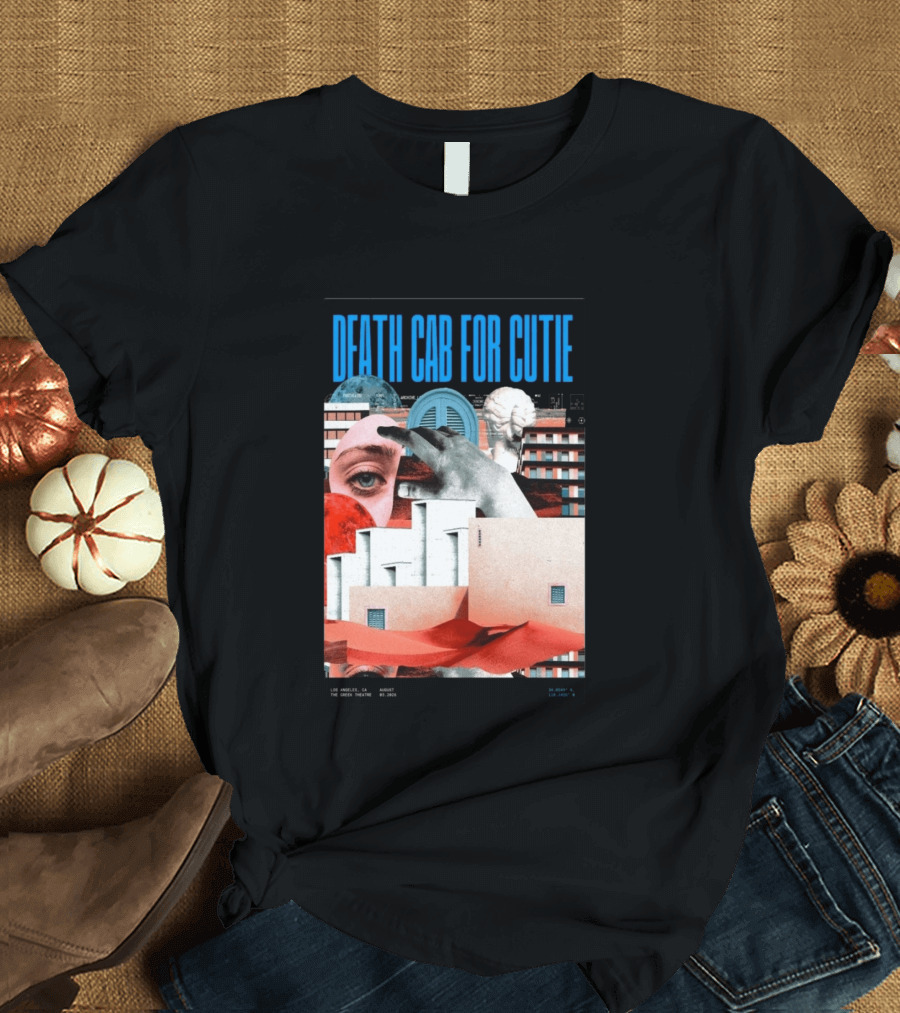 Death Cab For Cutie August 03 2026 Los Angeles The Greek Theatre Collage T-Shirt