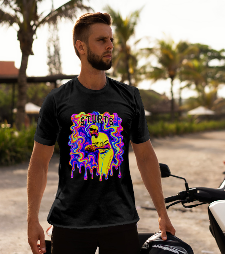 Pirates Dock Ellis Psychedelic Sturts Baseball Pitcher T-Shirt