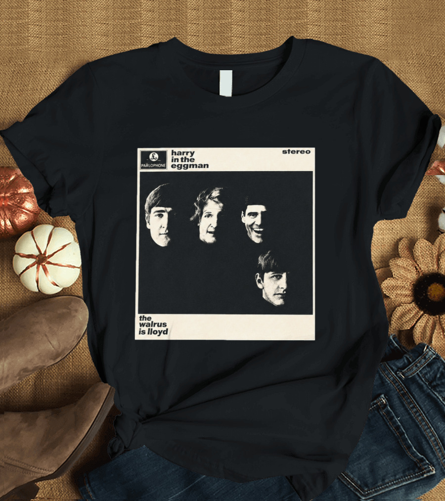 Parlophone Harry In The Eggman The Walrus Is Lloyd Stereo T-Shirt