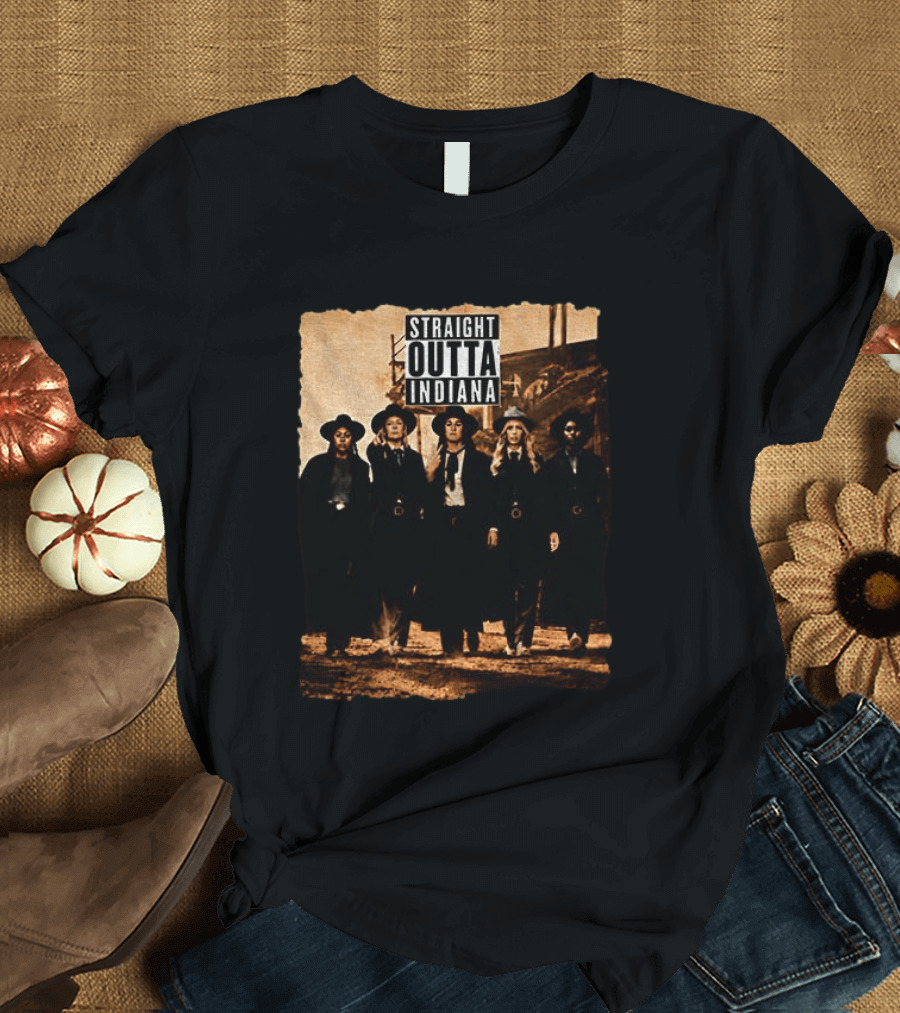 Sophie Cunningham Caitlin Clark Indiana Fever Basketball Feverstone Straight Outta Indiana 2026 T-Shirt