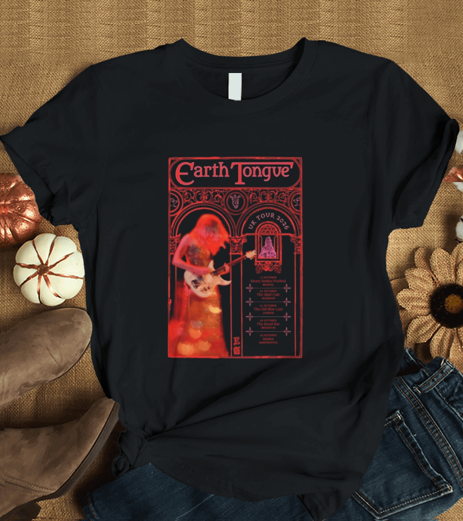 Earth Tongue UK Tour 2026 Down Stokes Festival Bristol Gilded Gothic Artistry T-Shirt