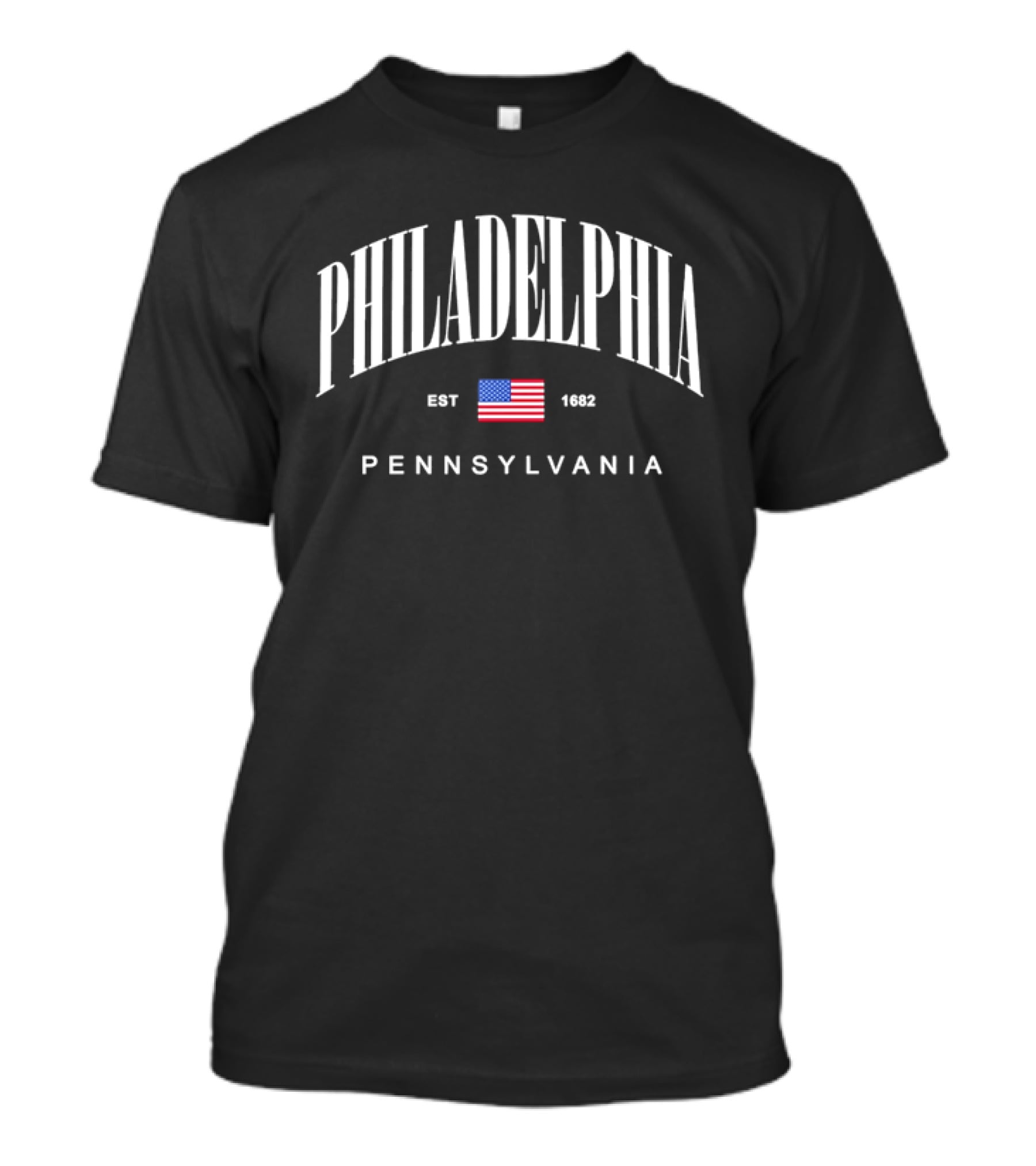 PHILADELPHIA EST 1682 USA Flag Pennsylvania T-Shirt