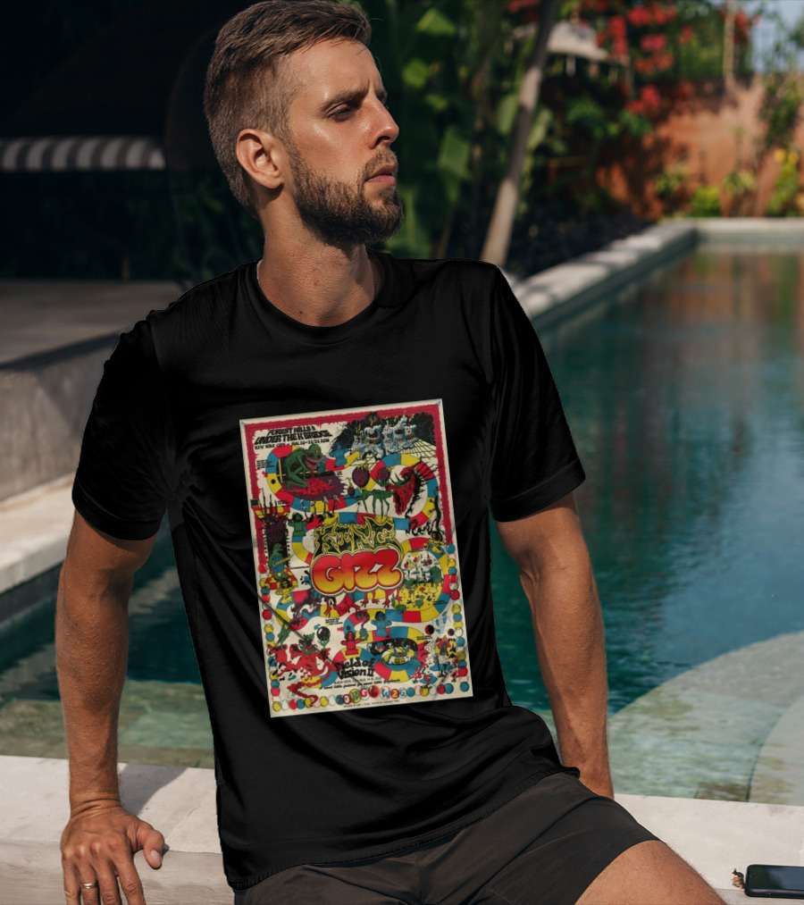 King Gizzard And The Lizard Wizard Forest Hills Under The Ring NYC Aug 2026 Field Of Vision II T-Shirt