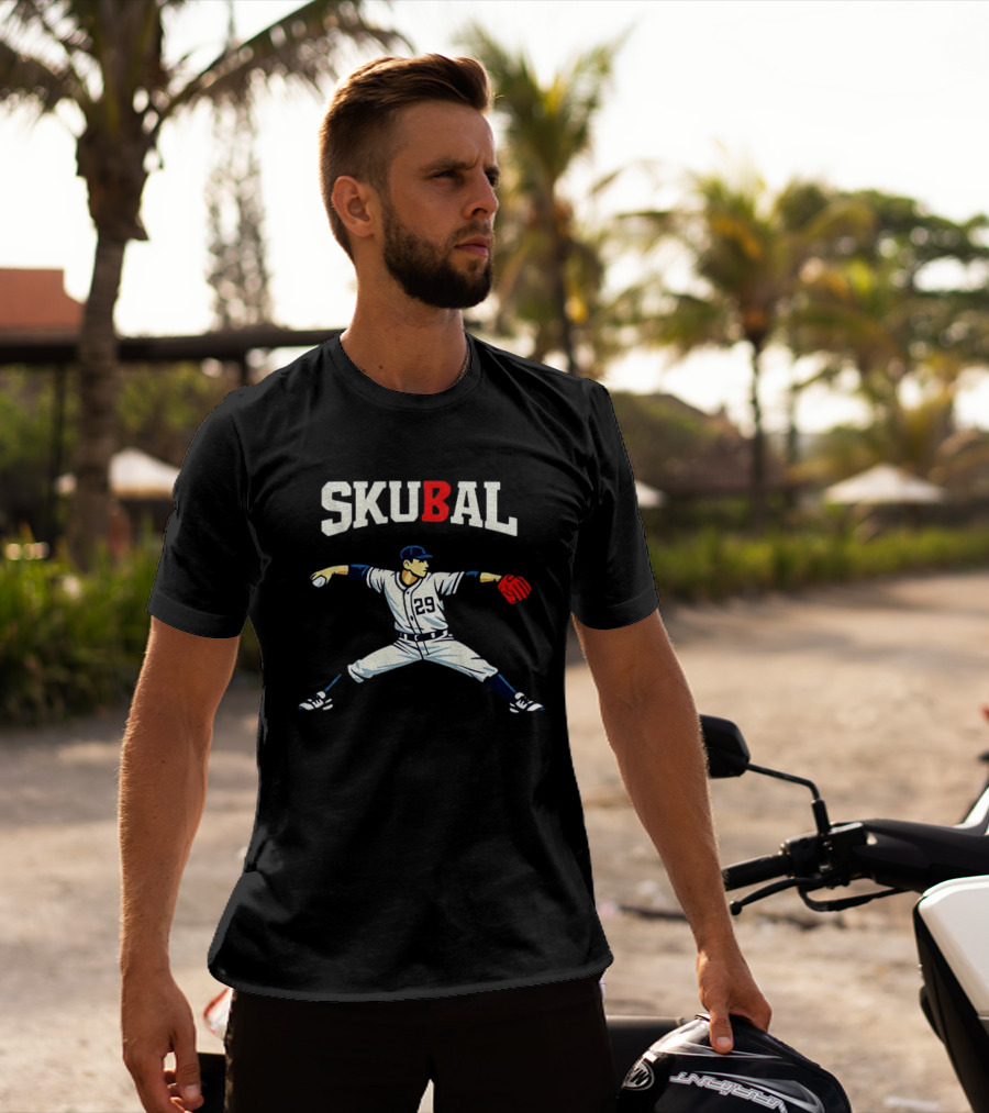 Tarik Skubal 29 Baseball Pitcher Pose MLB Action T-Shirt