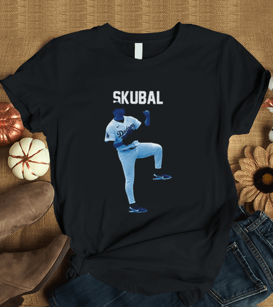 Los Angeles Dodgers Tarik Skubal 29 MLB Baseball 2026 Gradient T-Shirt