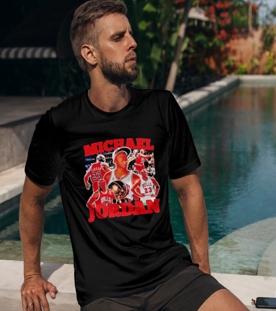 Michael Jordan Chicago Bulls 23 Basketball Legend NBA Champion T-Shirt