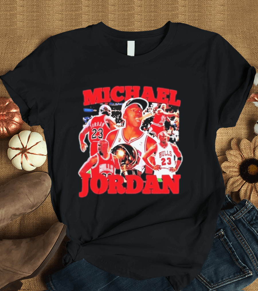 Michael Jordan Chicago Bulls 23 Basketball Legend NBA Champion T-Shirt