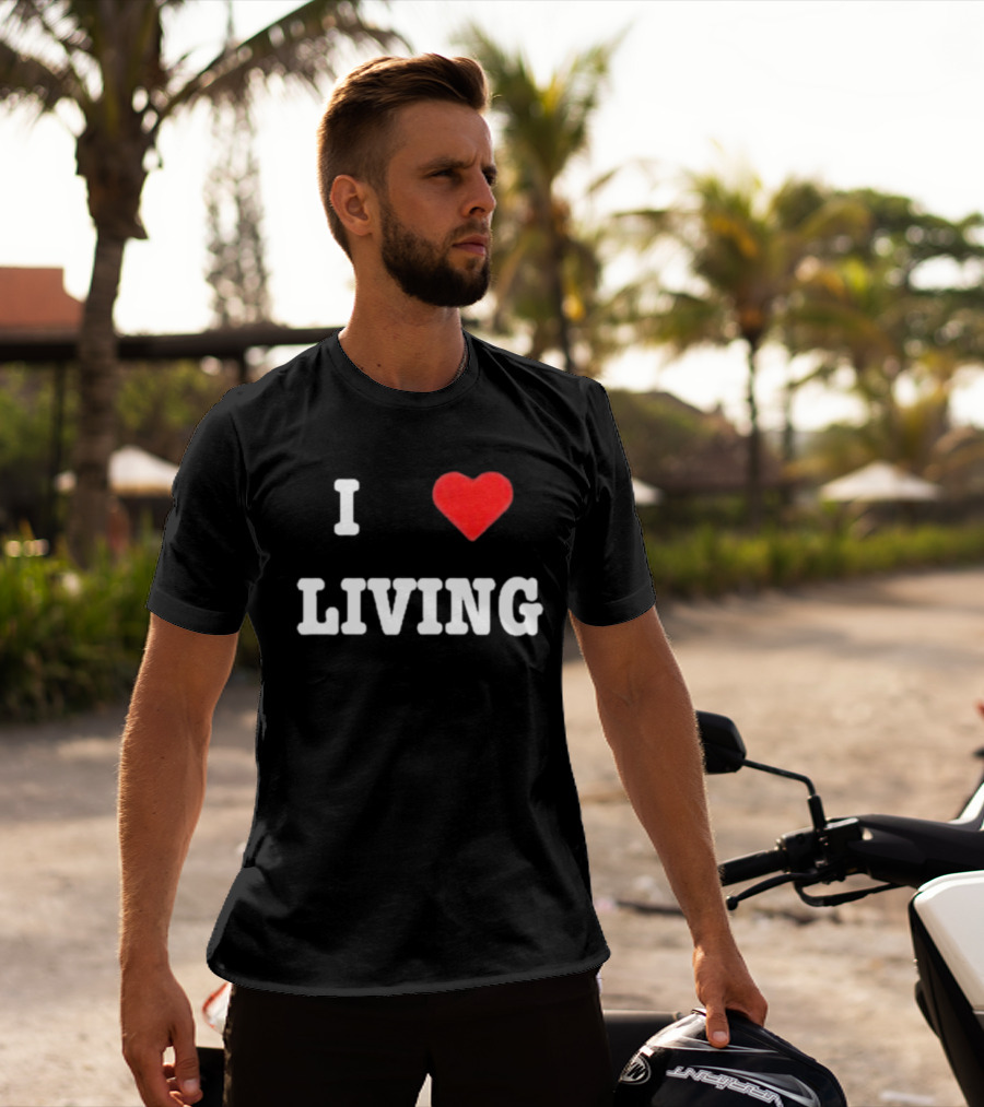 Mxdvs I Love Living Heart T-Shirt