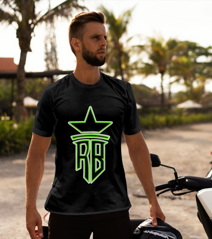Roland Banks RB Star Logo Neon Green T-Shirt