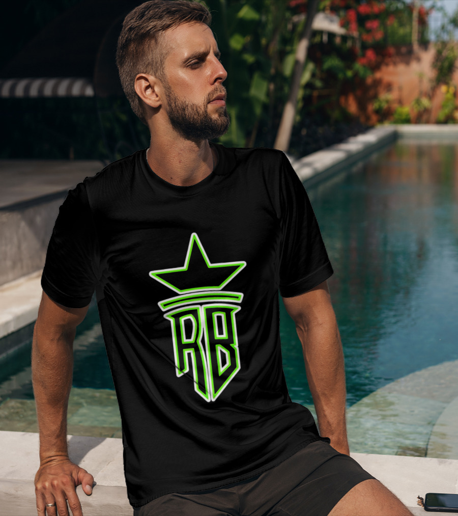Roland Banks RB Star Logo Neon Green T-Shirt