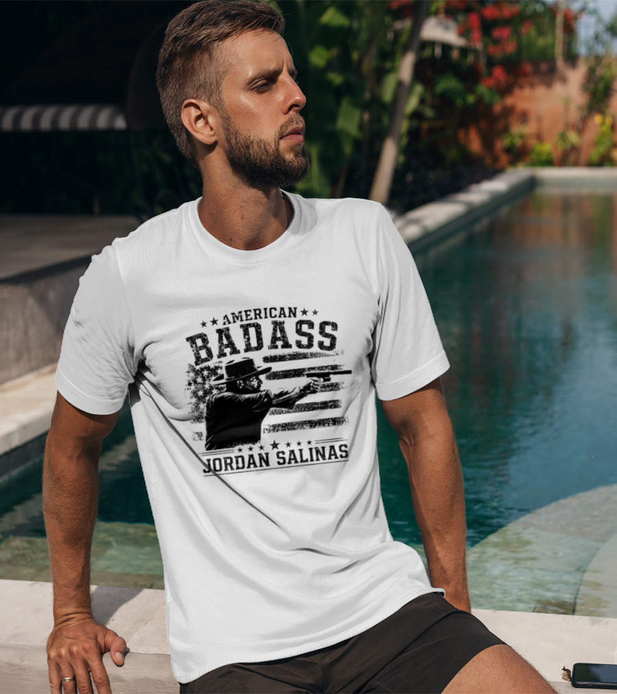 American Badass Jordan Salinas True Patriot USA Flag T-Shirt