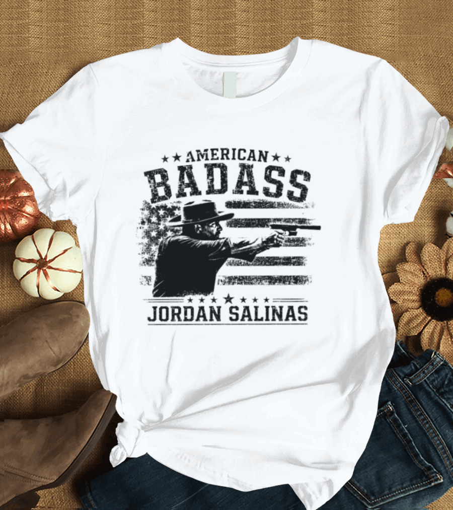 American Badass Jordan Salinas True Patriot USA Flag T-Shirt