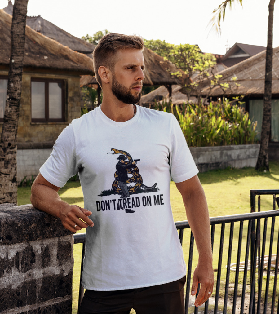 Jordan Salinas Don't Tread On Me Cowboy Snake Stand America T-Shirt