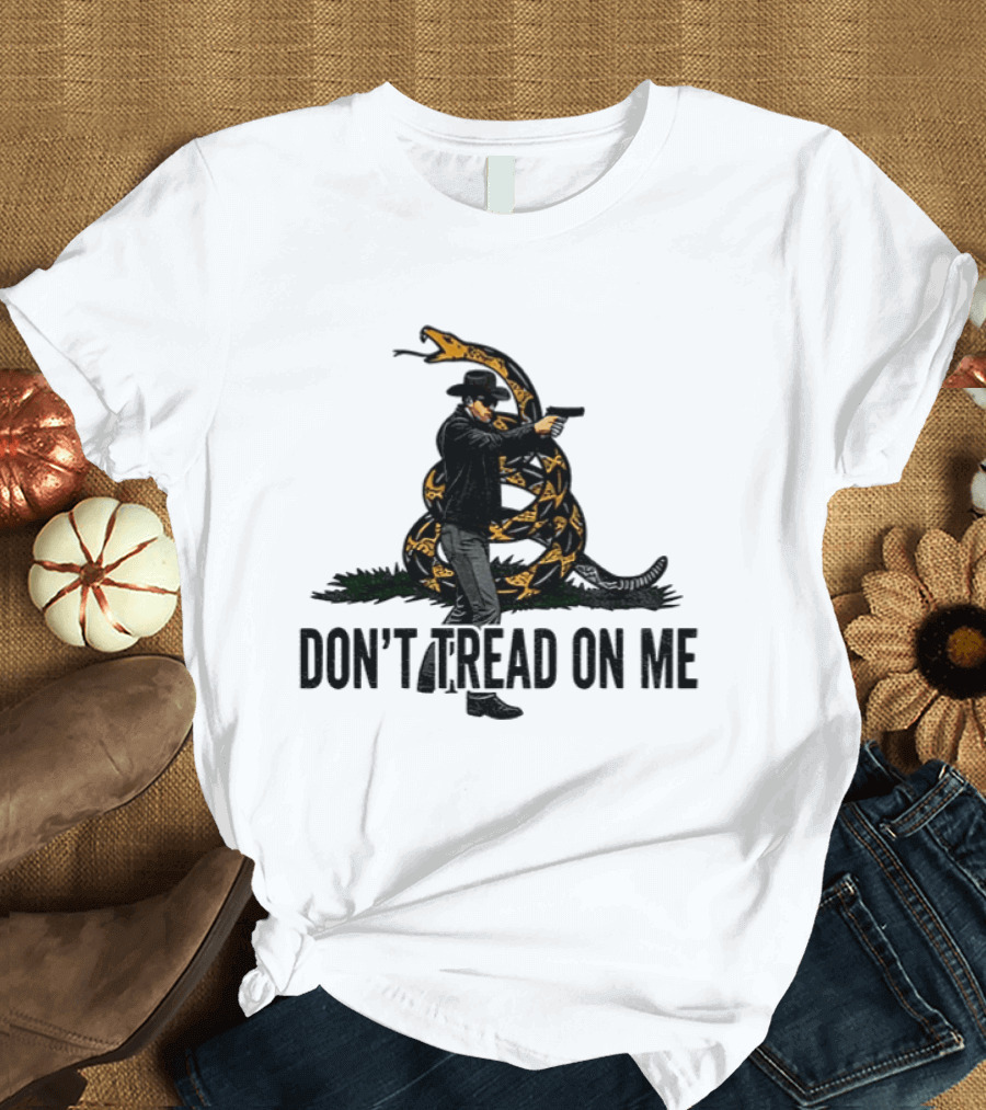 Jordan Salinas Don't Tread On Me Cowboy Snake Stand America T-Shirt