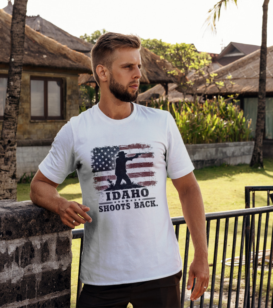 Idaho Shoots Back American Hero Flag T-Shirt