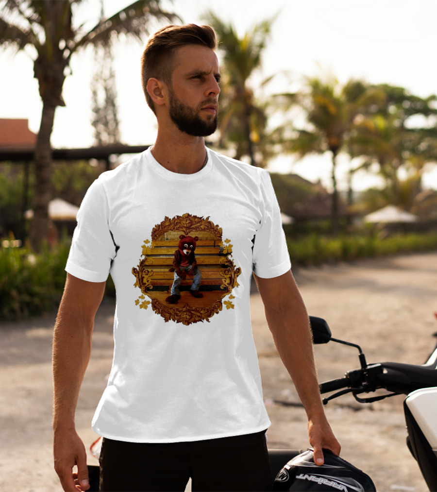 Kanye West The College Dropout Bear Seated In Ornate Frame T-Shirt