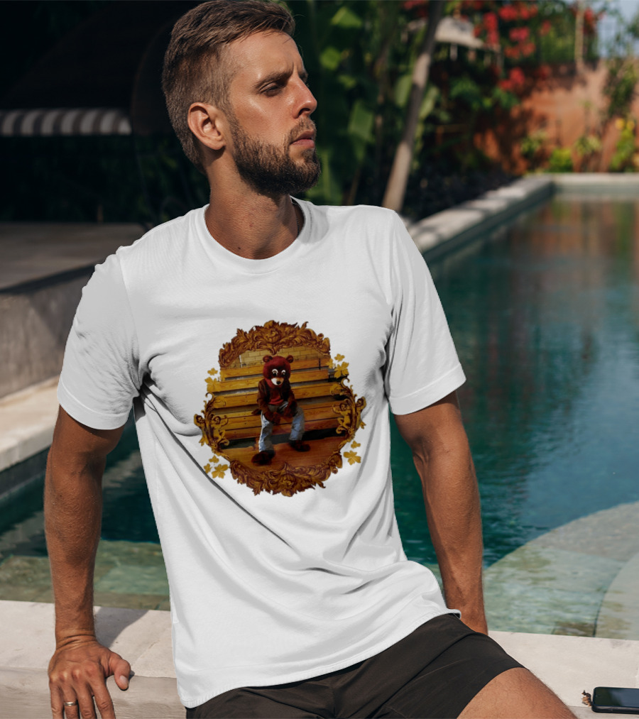 Kanye West The College Dropout Bear Seated In Ornate Frame T-Shirt