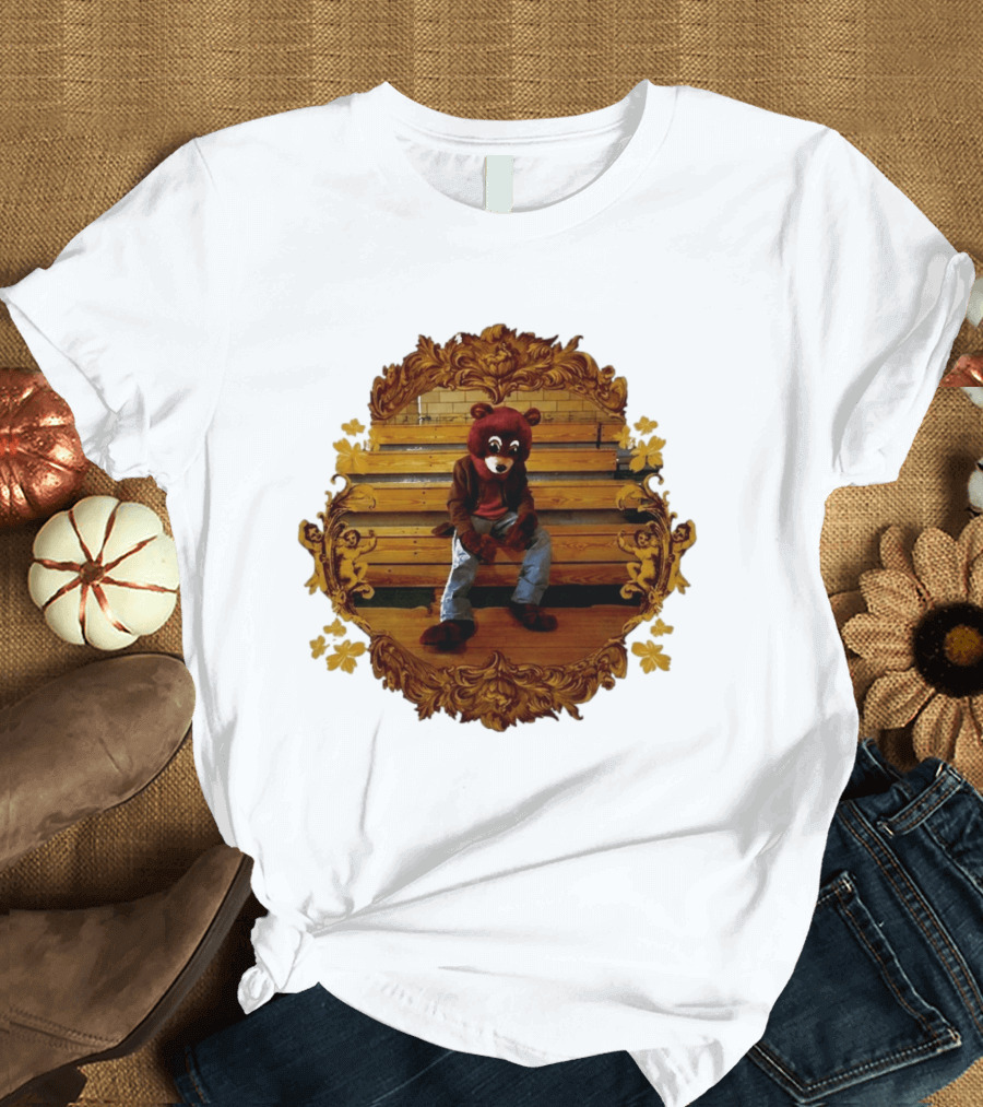 Kanye West The College Dropout Bear Seated In Ornate Frame T-Shirt