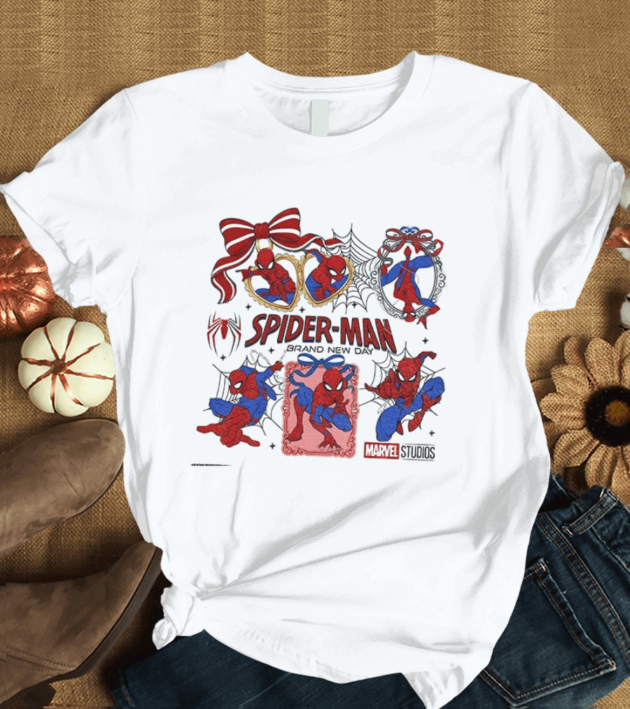 Spider Man Brand New Day Marvel Studios Masked Web Hero Coquette Superhero T-Shirt