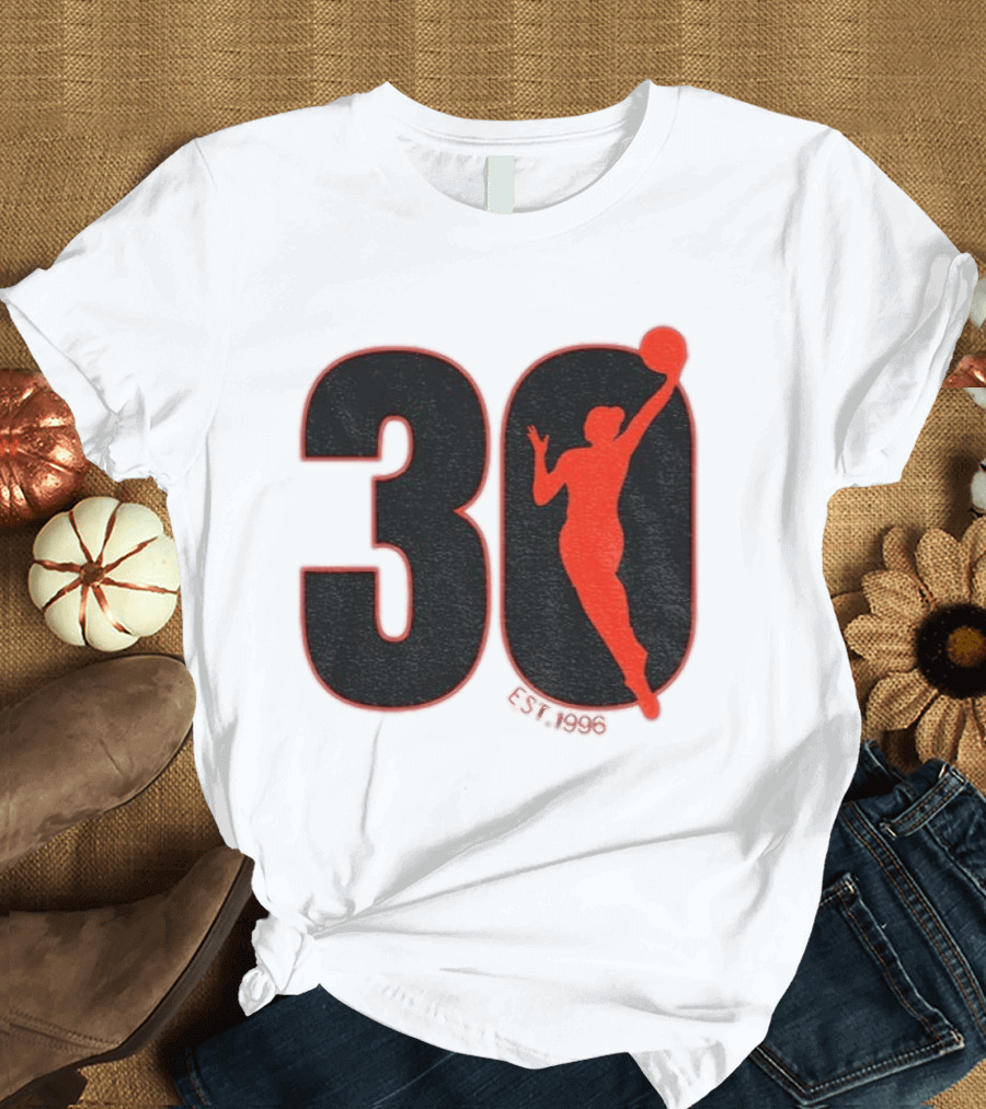 WNBA 30th Anniversary 1996 Basketball Player T-Shirt