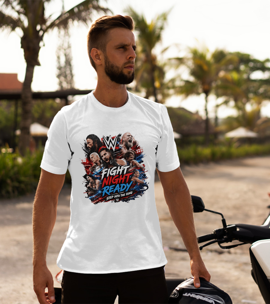 WWE Fight Night Ready Step Into The Ring SummerSlam Superstars T-Shirt