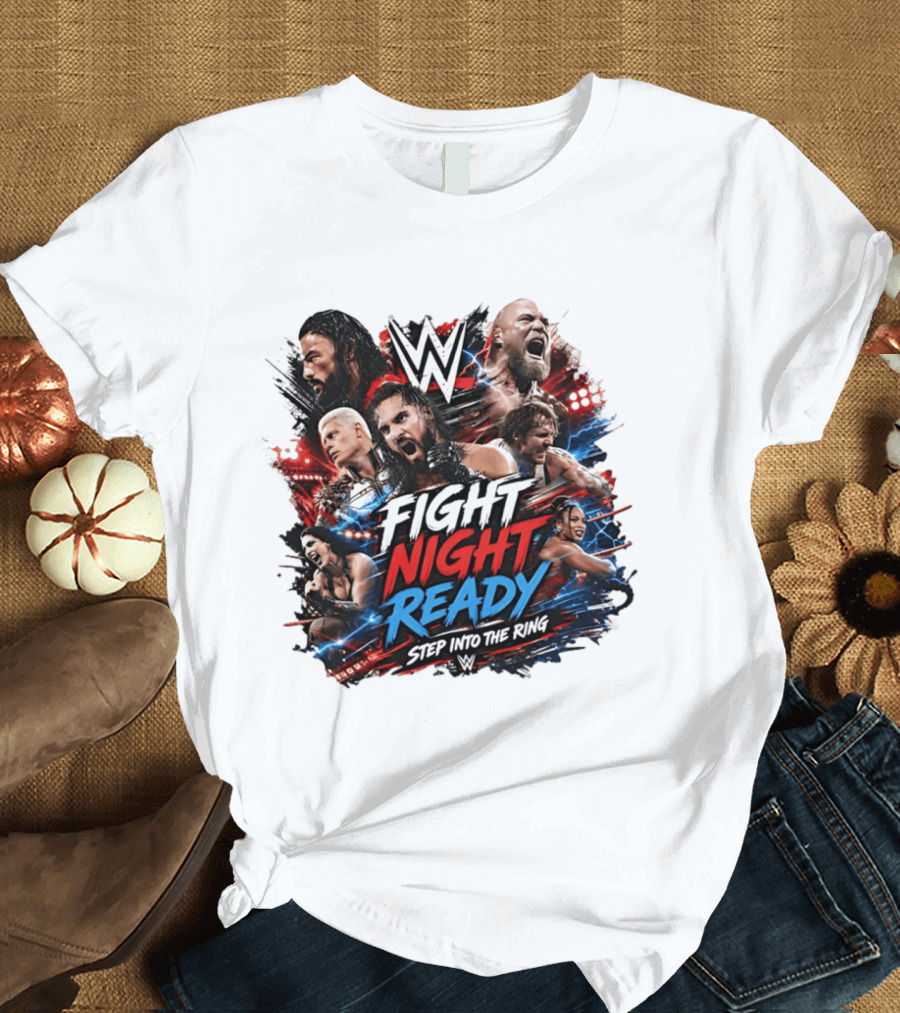 WWE Fight Night Ready Step Into The Ring SummerSlam Superstars T-Shirt