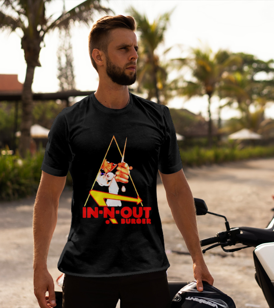A Work Orange In N Out Burger Logo Mashup T-Shirt