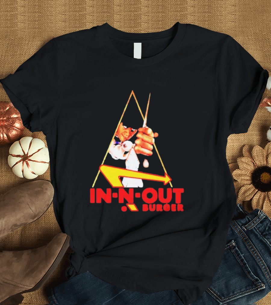 A Work Orange In N Out Burger Logo Mashup T-Shirt