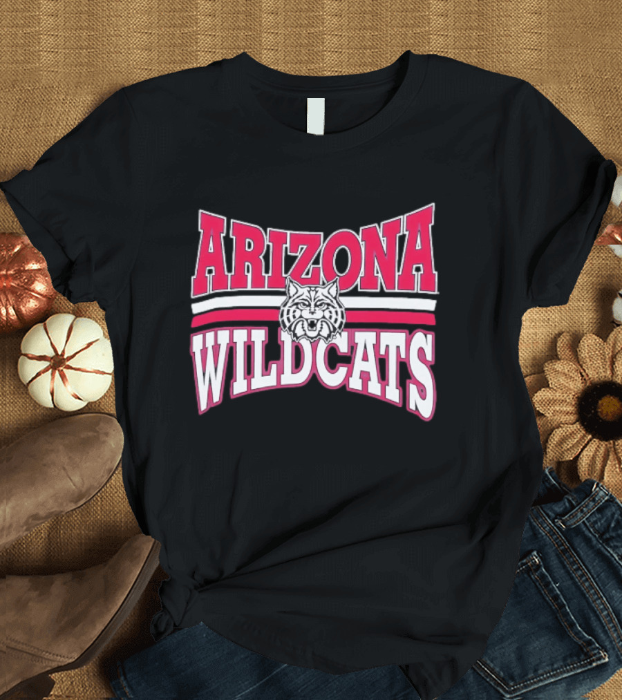 Arizona Wildcats NCAA Head Red White Stripes T-Shirt