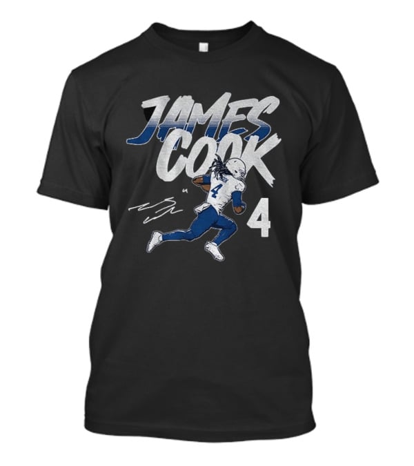 James Cook 4 Buffalo Bills Football Player Athlete T-Shirt