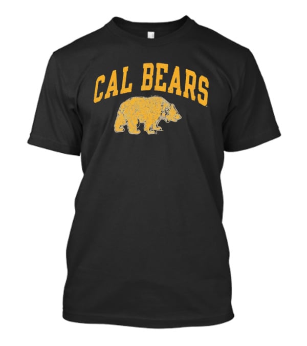 Cal Bears NCAA Distressed Grizzly Bear Profile T-Shirt