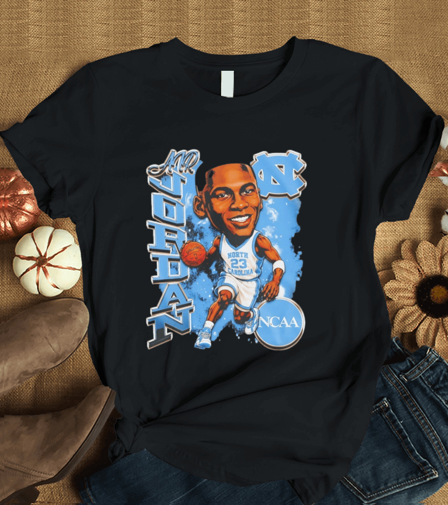 Mr Jordan North Carolina Tar Heels NCAA Basketball 23 T-Shirt