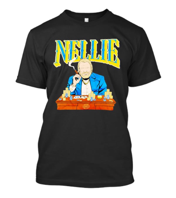 Nellie Warriorsworld Don Nelson Poker Scene Cigar Golden State Coach T-Shirt