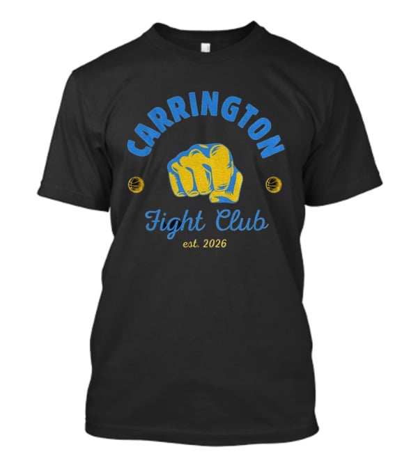 Carrington Fight Club Est 2026 Fist Basketball T-Shirt