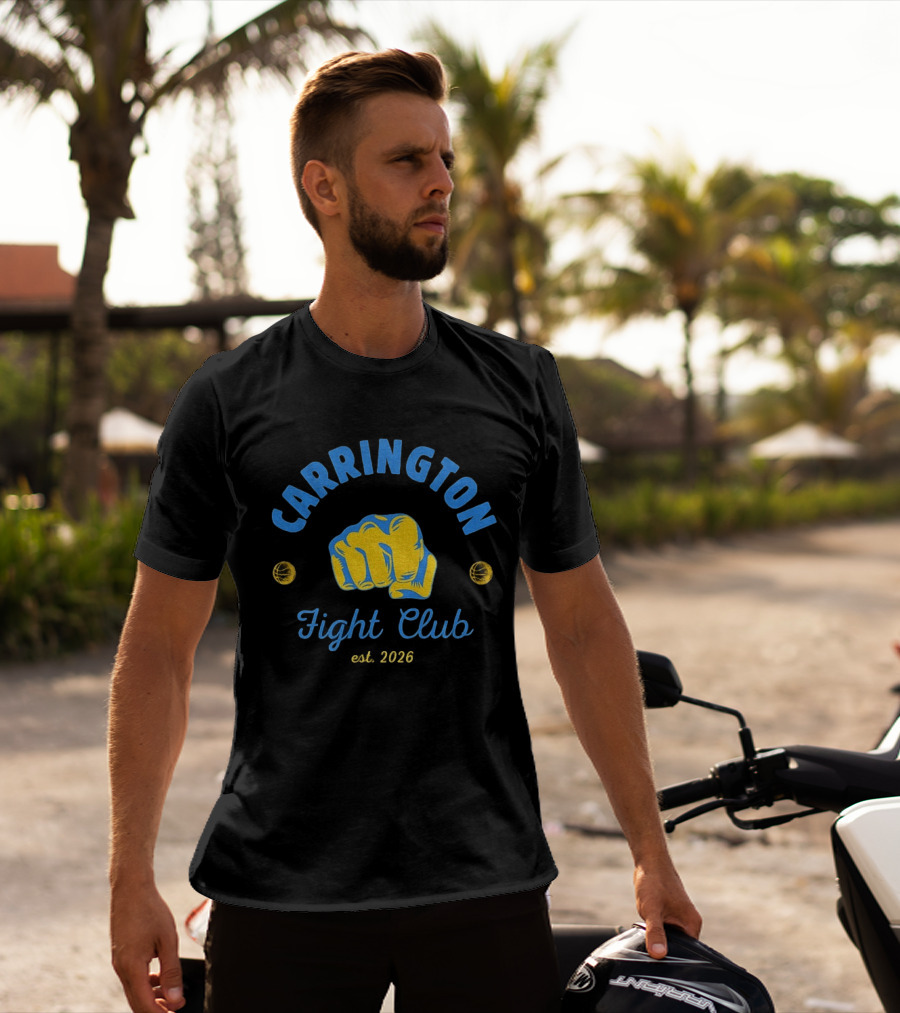 Carrington Fight Club Est 2026 Fist Basketball T-Shirt