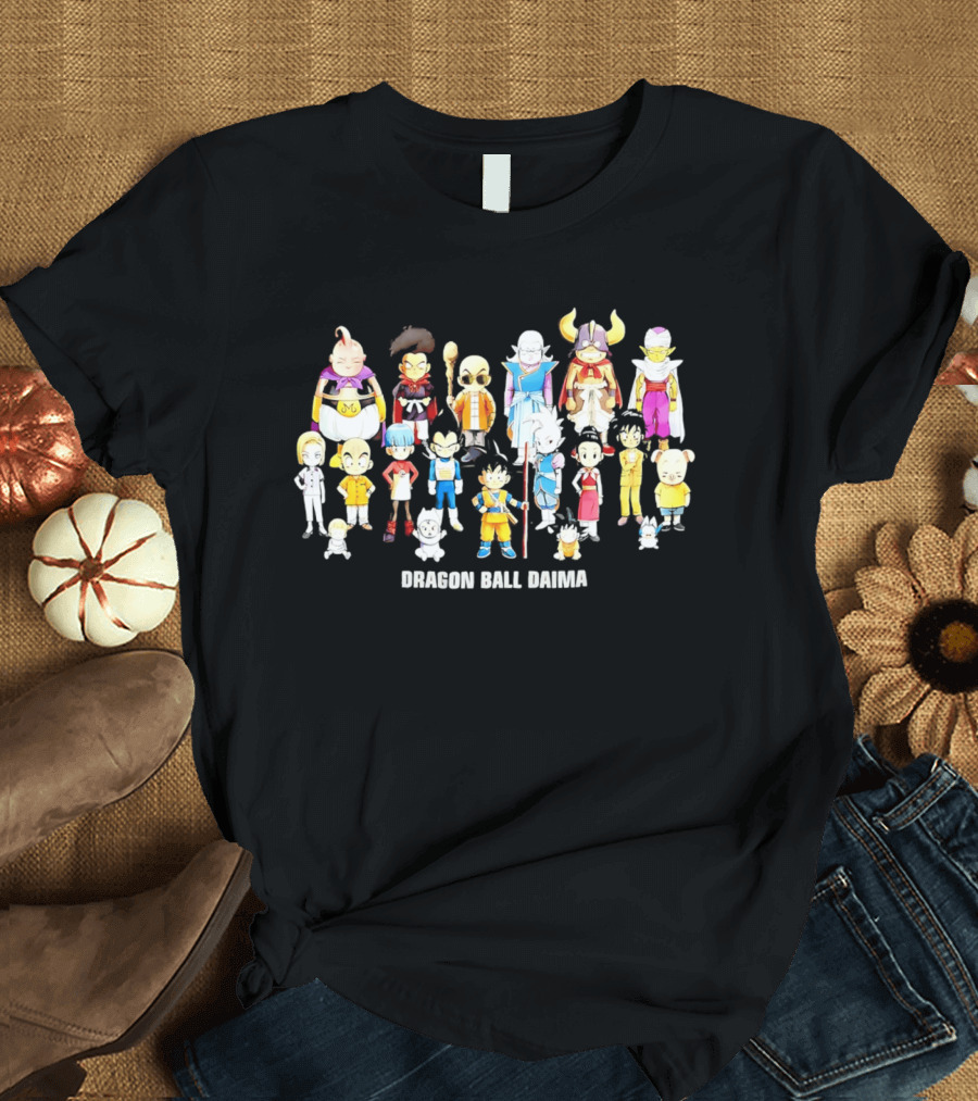 Dragon Ball Daima Chibi Anime Characters Lineup T-Shirt