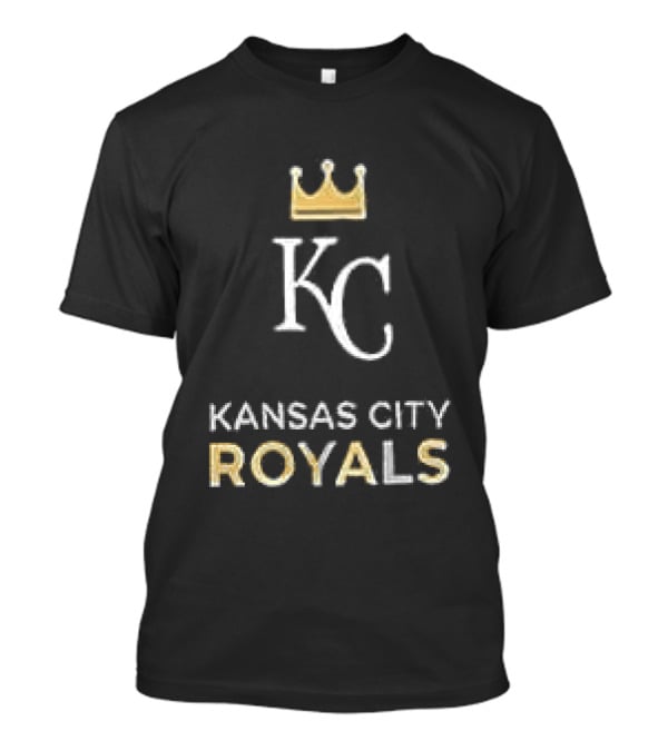 Kansas City Royals Skull Bat Crossed Baseball KC Crown T-Shirt