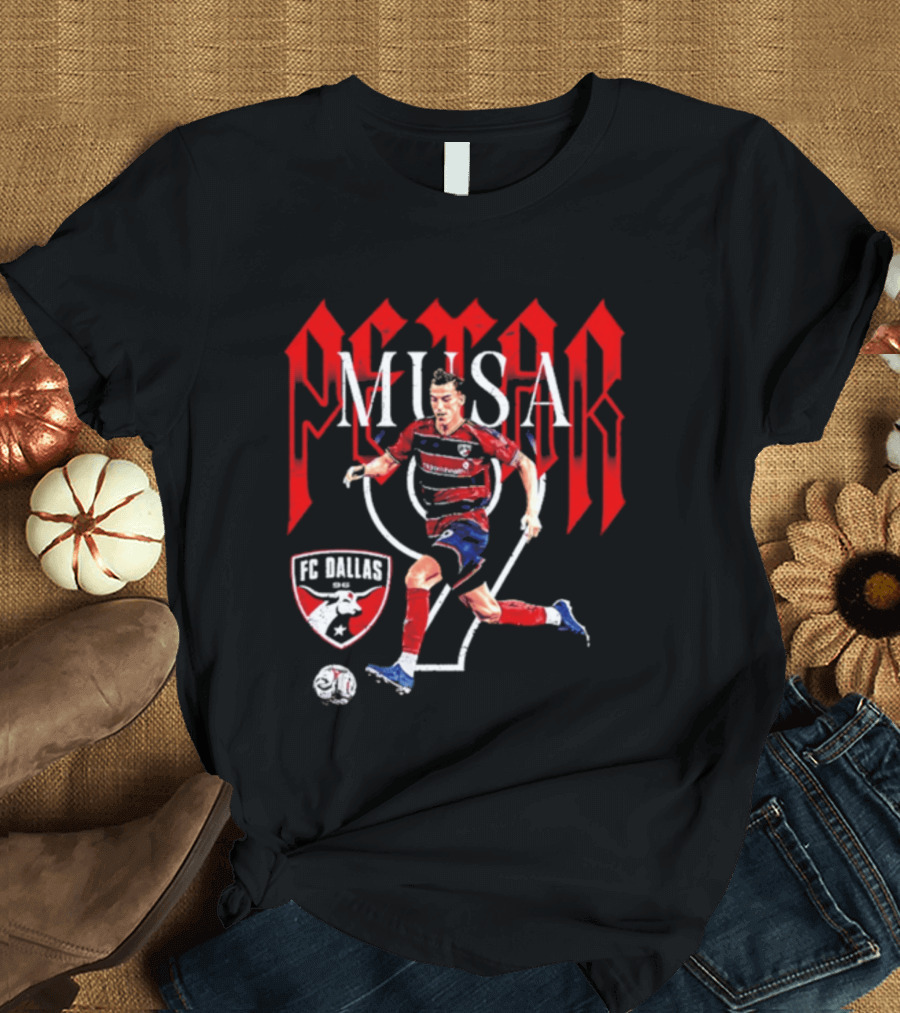 Petar Musa FC Dallas Number 9 Player Soccer T-Shirt