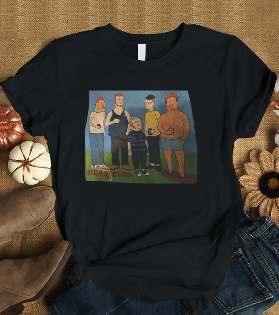 King Of The Weird King Of The Hill Characters Holding Drinks T-Shirt