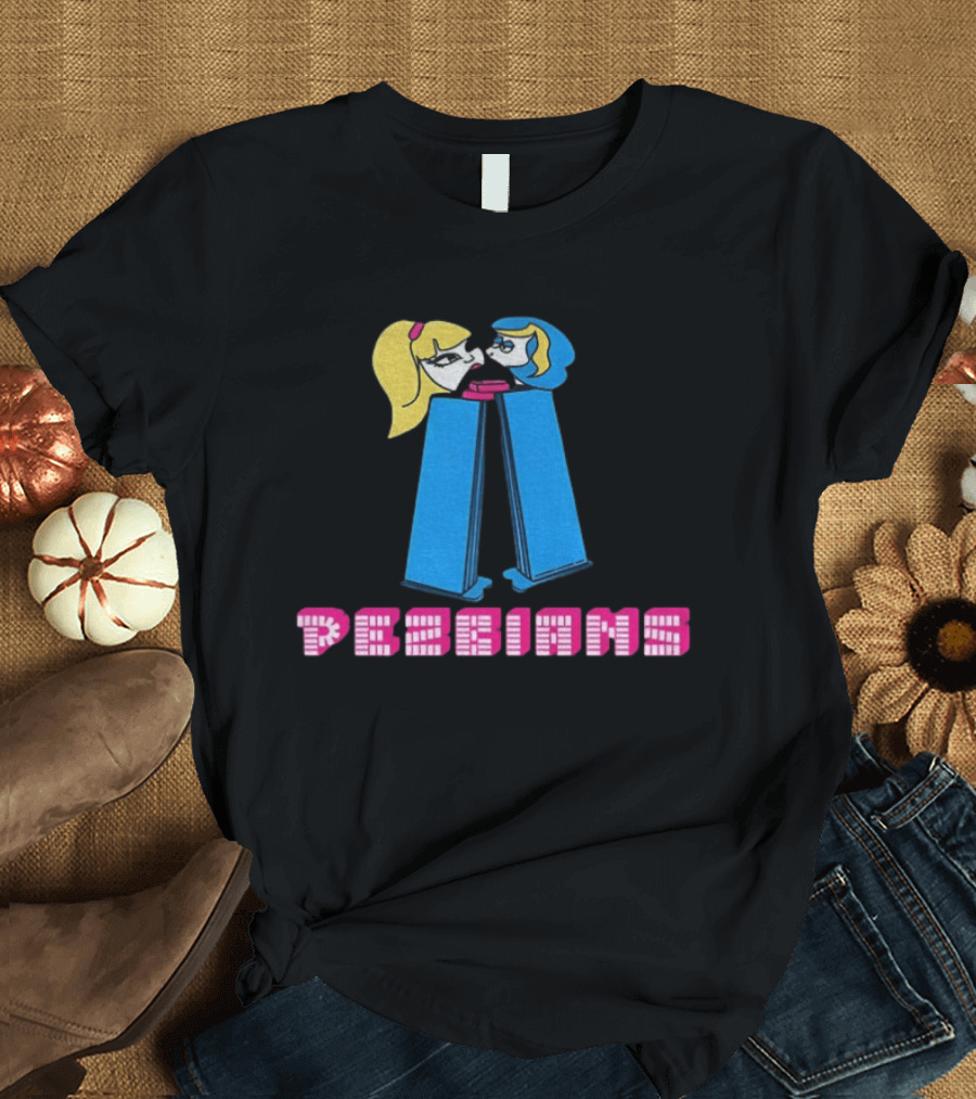 Pezbians The Powerpuff Girls Pez Dispenser Mashup T-Shirt