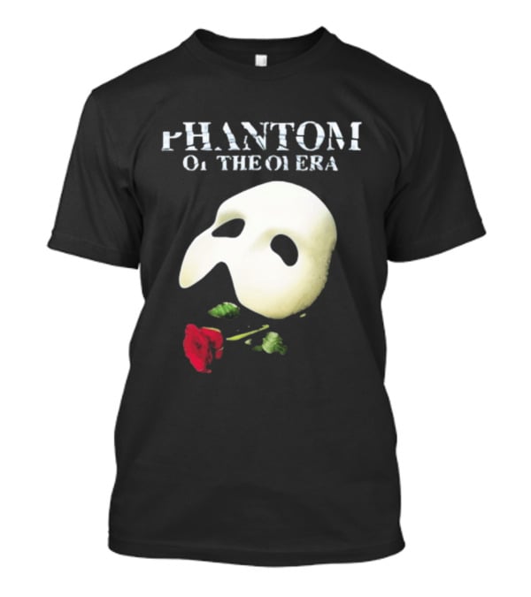 Phantom Of The Opera Mask Red Rose T-Shirt