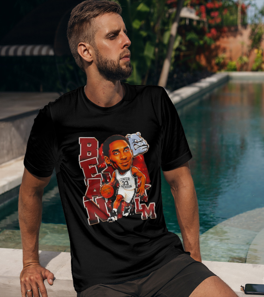Kobe Bryant Lower Merion Aces Bean Spalding NBA Basketball LM Bulldog T-Shirt