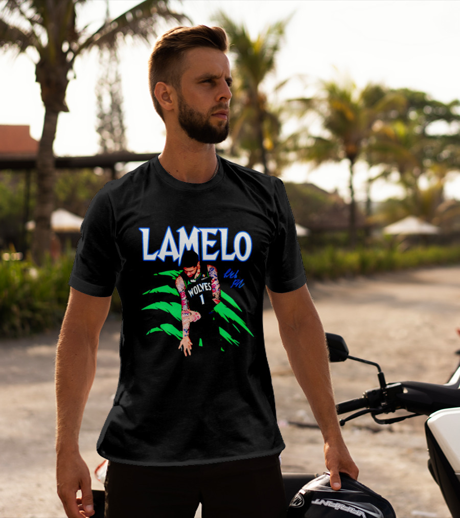 LaMelo Ball Wolves Number 1 Signature T-Shirt
