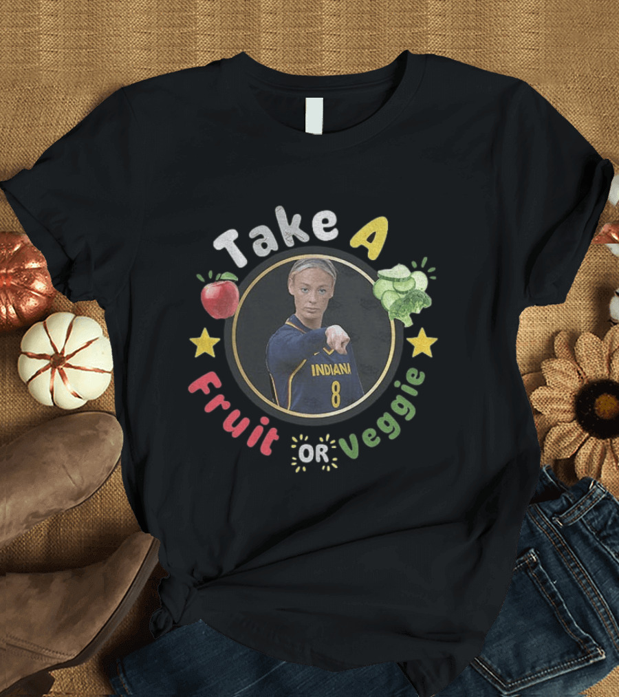 Take A Fruit Or Veggie Indiana 8 Sophie Cunningham Pointing Meme T-Shirt