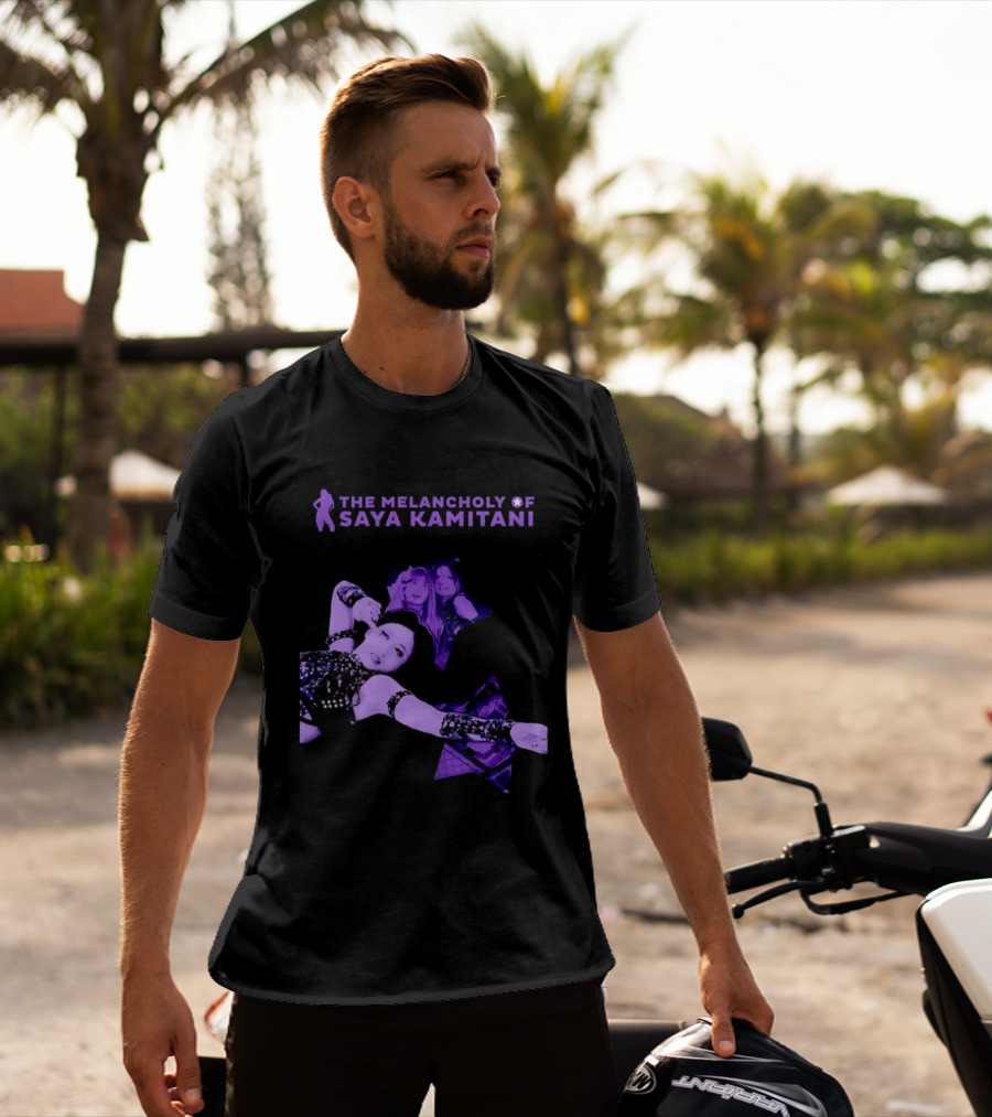 The Melancholy Of Saya Kamitani Purple Aesthetic T-Shirt