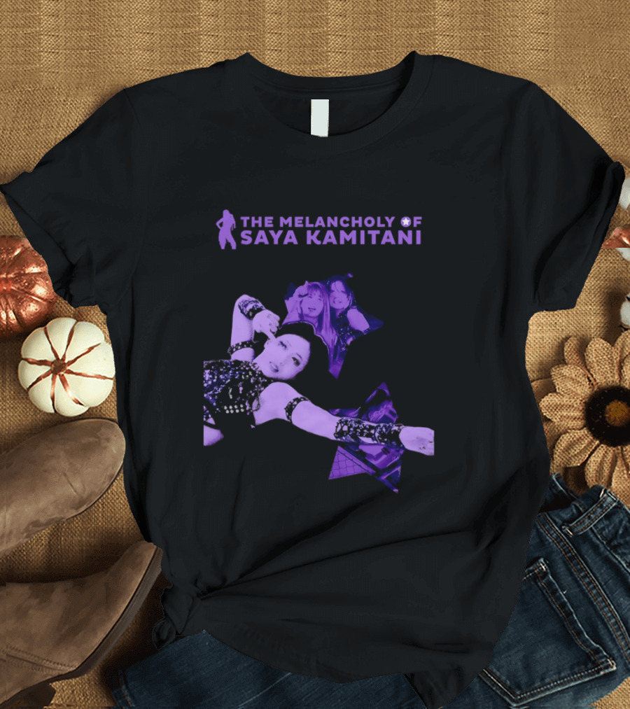 The Melancholy Of Saya Kamitani Purple Aesthetic T-Shirt