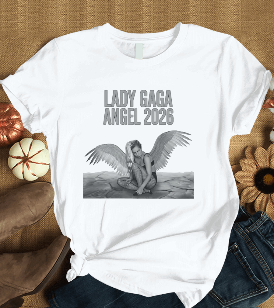 LADY GAGA ANGEL 2026 Winged T-Shirt